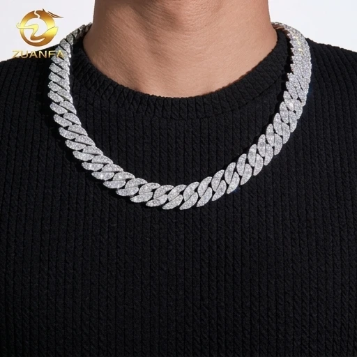 16mm 925 Silver Iced Out Moissanite Cuban Link Chain Hip Hop Men's Diamond
16mm 925 Silver Iced Out Moissanite Cuban Link Chain Hip Hop Men's Diamond