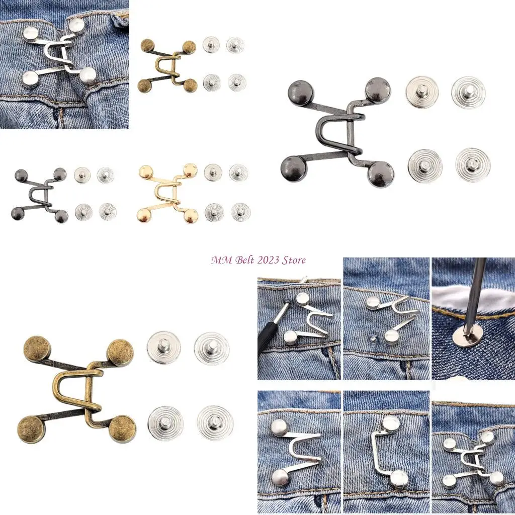 49ME Jeans Fastening Buckle Alloy Adjustable Tighten Button for Loose Pants Jeans Waist Tightener Pin
49ME Jeans Fastening Buckle Alloy Adjustable Tighten Button for Loose Pants Jeans Waist Tightener Pin
