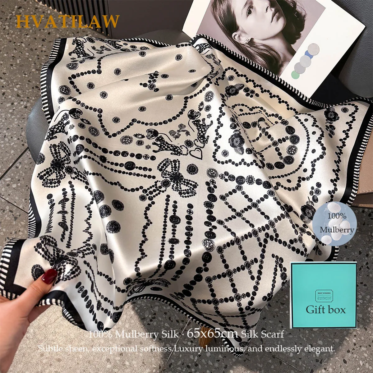 Fashion 100% Real Silk Scarf Women Mulberry Silk Shawl Wrap for Lady Neckerchief Foulard Kerchief Pashmina Female Hijab Bandana
Fashion 100% Real Silk Scarf Women Mulberry Silk Shawl Wrap for Lady Neckerchief Foulard Kerchief Pashmina Female Hijab Bandana