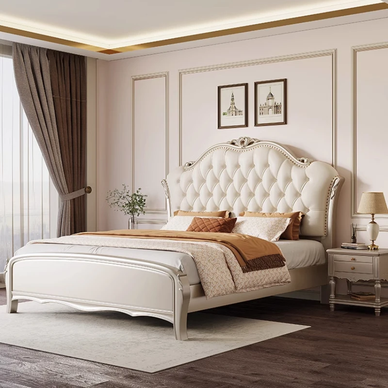 Deluxe leather master bedroom 2m x 2m 2 double bed American European French modern light luxury
Deluxe leather master bedroom 2m x 2m 2 double bed American European French modern light luxury