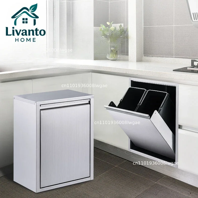 Stainless Steel Recessed Trash Can, Household Storage, Kitchen Wall Mounted Rubbish Bin, Leak Proof Garbage Can, Modern Design
Stainless Steel Recessed Trash Can, Household Storage, Kitchen Wall Mounted Rubbish Bin, Leak Proof Garbage Can, Modern Design
