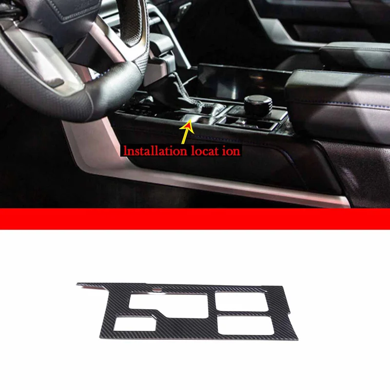For 2022-2023 Toyota Tundra ABS carbon fiber car styling car central control gear panel frame sticker car interior accessories
For 2022-2023 Toyota Tundra ABS carbon fiber car styling car central control gear panel frame sticker car interior accessories