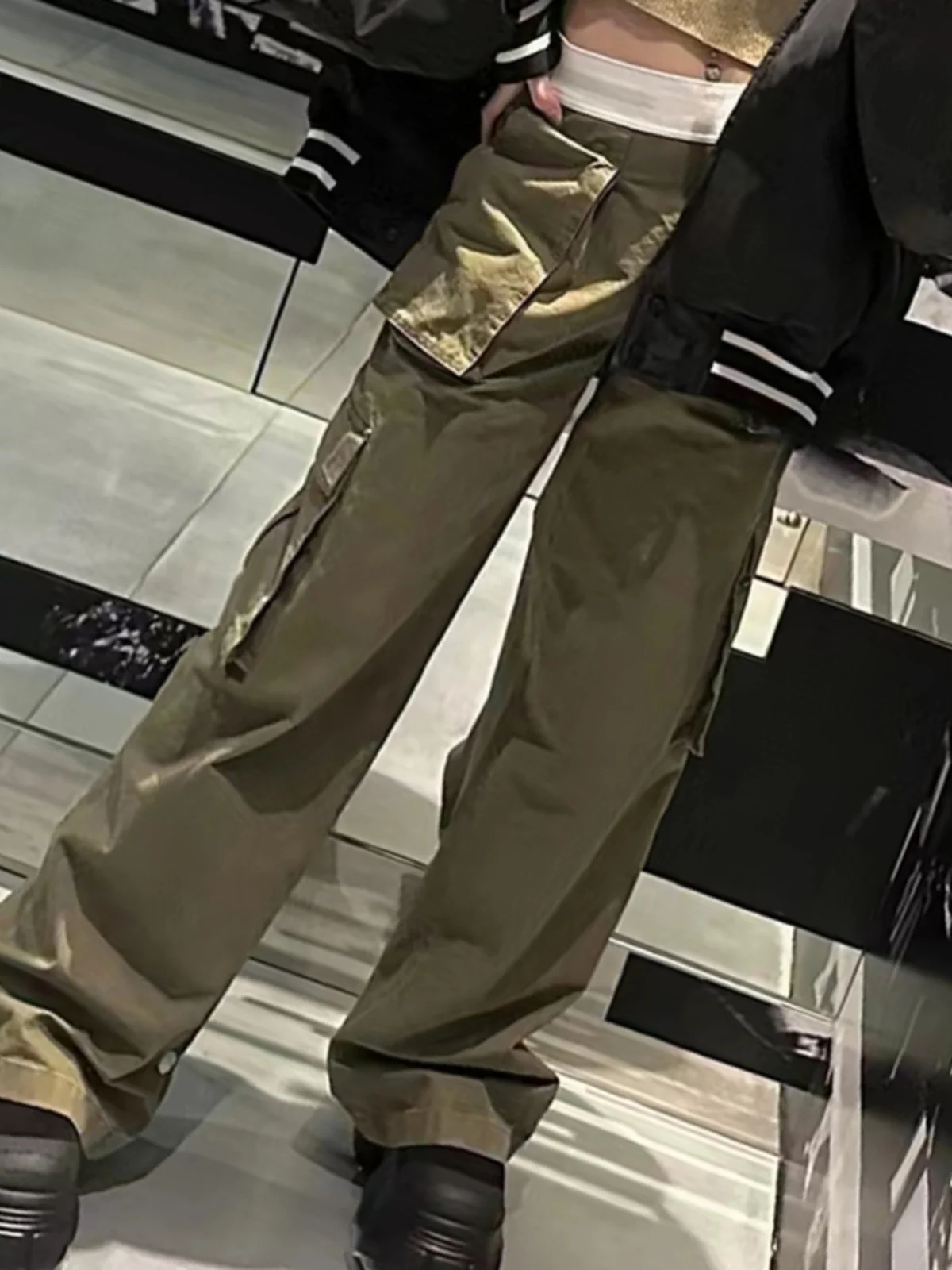 High Waist Straight Leg Workwear Trousers Women's Fashion Summer New Cool Sweet American Style Casual Wide Leg Pants
High Waist Straight Leg Workwear Trousers Women's Fashion Summer New Cool Sweet American Style Casual Wide Leg Pants