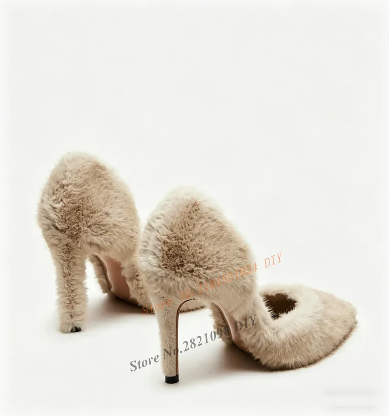 Real Fur Slip On High Heel Shoes for Women Luxury Sexy High Heels Woman Pointed Toe Shallow Party Dress Stiletto Pumps
Real Fur Slip On High Heel Shoes for Women Luxury Sexy High Heels Woman Pointed Toe Shallow Party Dress Stiletto Pumps