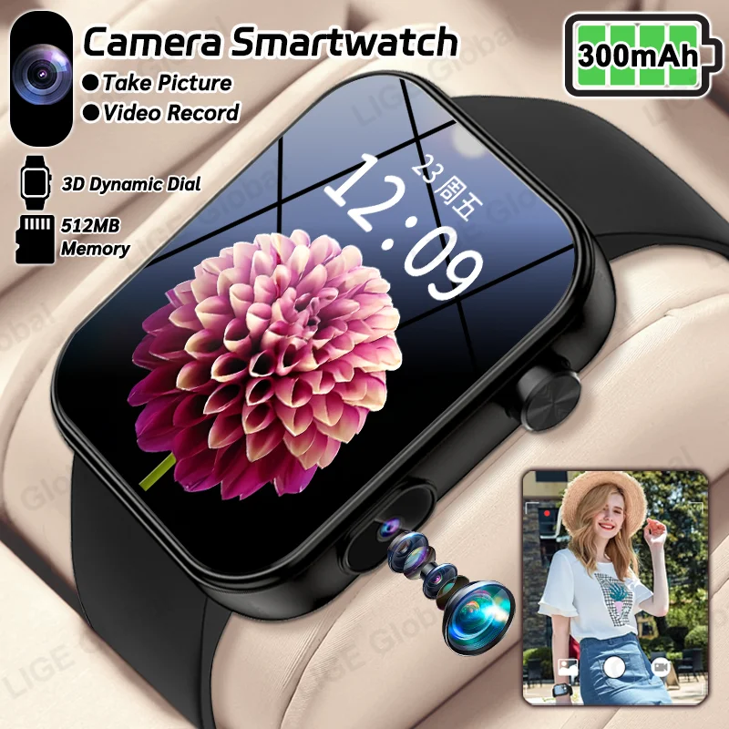 LIGE New Smart Watch Men Women Camera Take Photo Record Video Health Monitor Sport Fitness 512MB Memory 1.91" BT Call Smartwatch
LIGE New Smart Watch Men Women Camera Take Photo Record Video Health Monitor Sport Fitness 512MB Memory 1.91" BT Call Smartwatch
