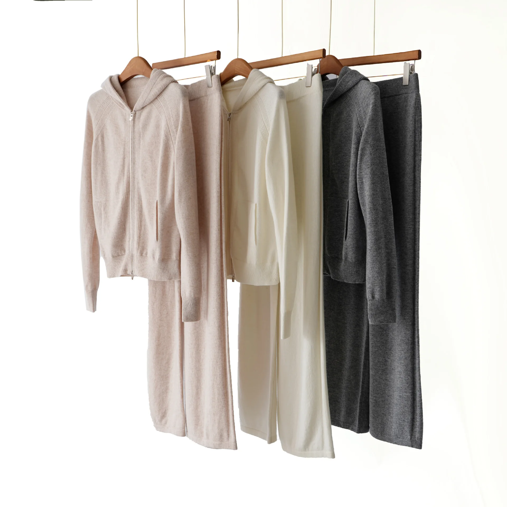 Casual Woolen Cashmere Hooded Long Sleeve Open Cardigan Pants Set Women's Spring Fashion Ensemble Pure Color Leisure Wear
Casual Woolen Cashmere Hooded Long Sleeve Open Cardigan Pants Set Women's Spring Fashion Ensemble Pure Color Leisure Wear