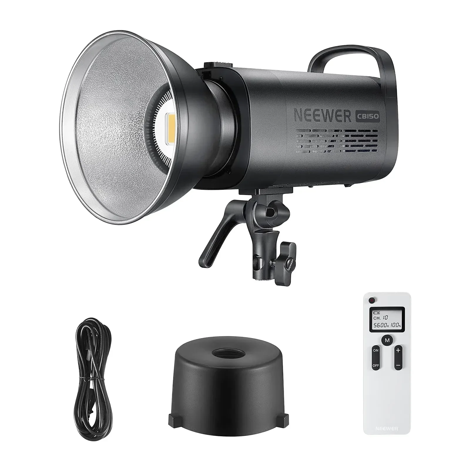 Neewer 150W 5600K Dimmable LED Video Light, Bowens Mount Daylight Balanced LED Continuous Lighting CRI 97+ 13000lux/m With 2.4G
Neewer 150W 5600K Dimmable LED Video Light, Bowens Mount Daylight Balanced LED Continuous Lighting CRI 97+ 13000lux/m With 2.4G