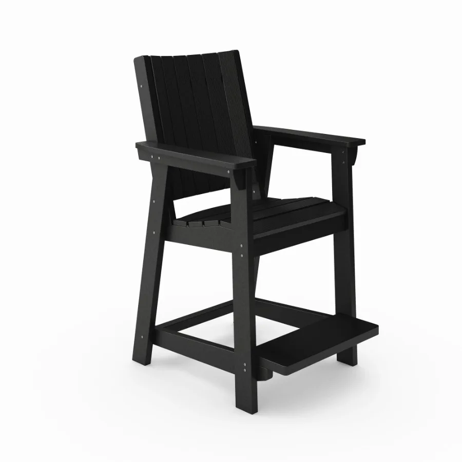 Black Modern Counter Chair Sleek HDPE Poly Lumber for Dining Patio and Garden Comfort
Black Modern Counter Chair Sleek HDPE Poly Lumber for Dining Patio and Garden Comfort
