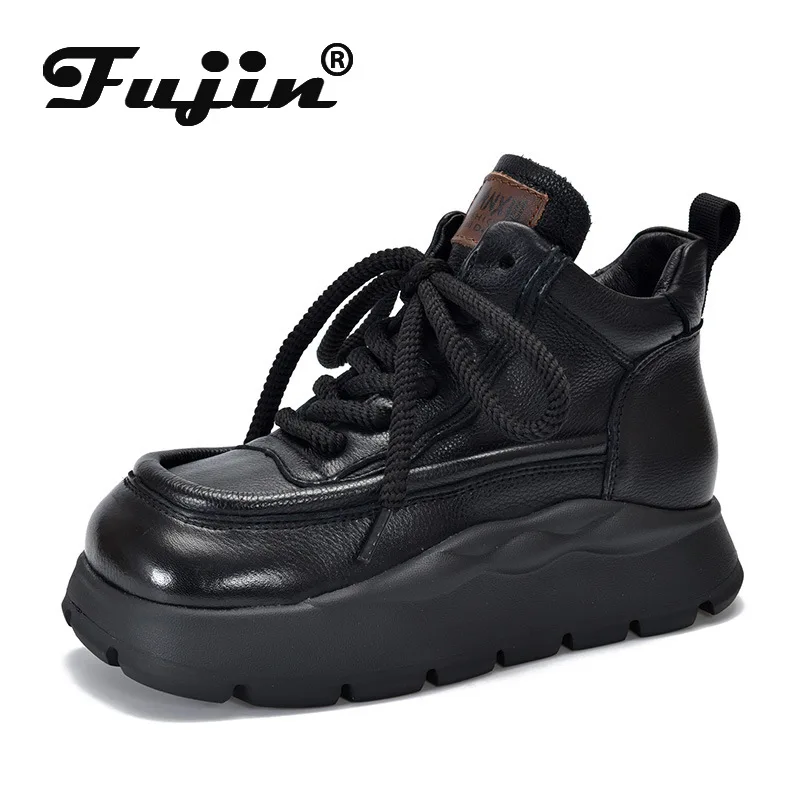 Fujin 3.5cm Woman British Warm Spring Autumn Ethnic ZIP Platform Ankle Shoes Winter Plush Cow Genuine Leather Motorcycle Boots
Fujin 3.5cm Woman British Warm Spring Autumn Ethnic ZIP Platform Ankle Shoes Winter Plush Cow Genuine Leather Motorcycle Boots