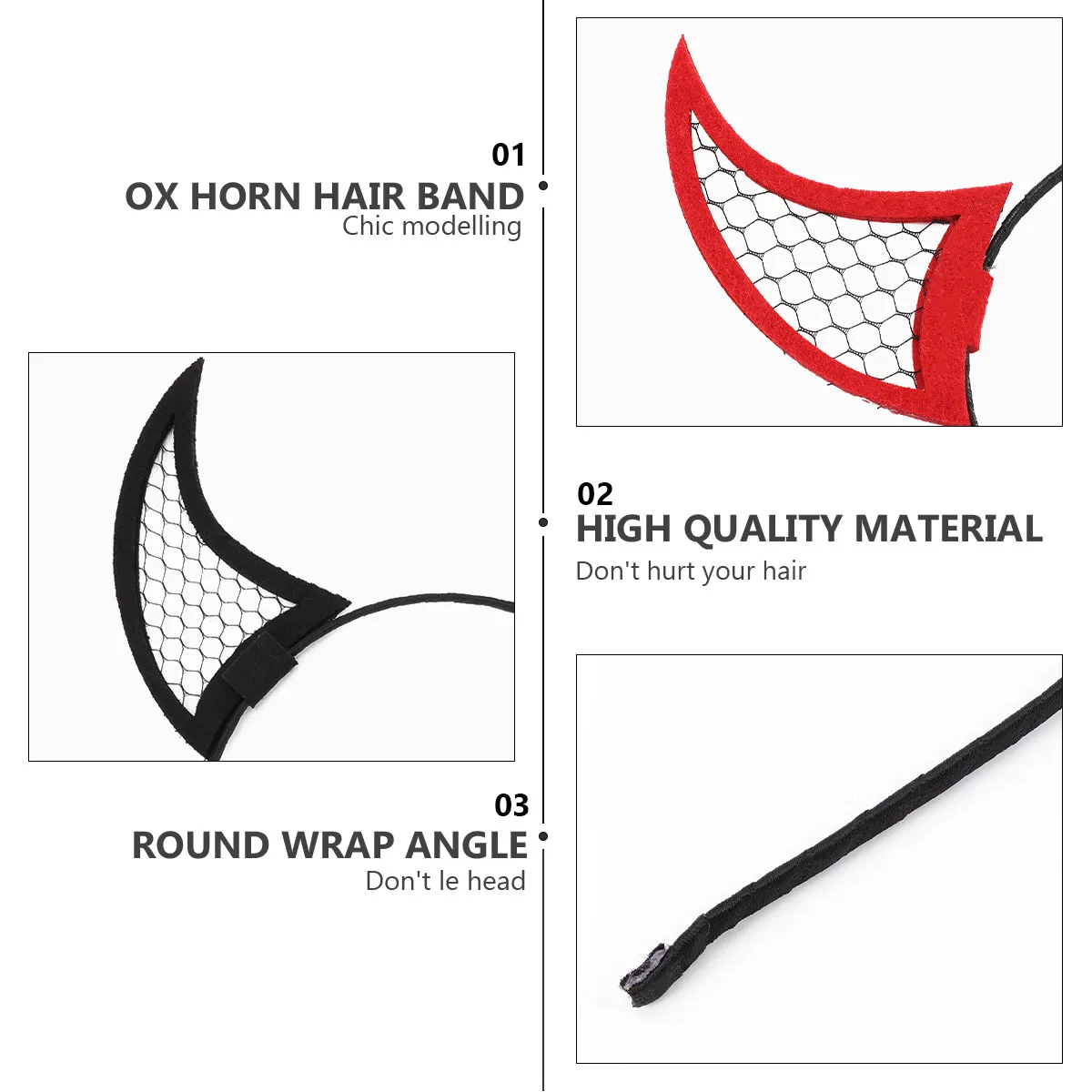 Набор из 2 резинок для волос с рожками, тематические, для Хэллоуина, с изысканной текстурой, праздничный декоративный эффект, высококачественные, сетчатые, для тематических мероприятий
Набор из 2 резинок для волос с рожками, тематические, для Хэллоуина, с изысканной текстурой, праздничный декоративный эффект, высококачественные, сетчатые, для тематических мероприятий