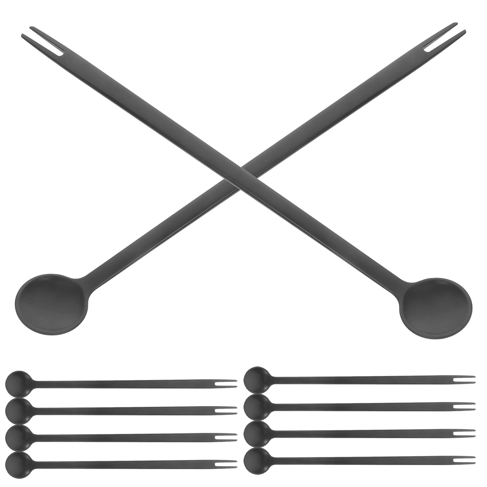 10pcs Fruit Skewers Long Handle Fork Spoon Multifunctional Mixing Tool For Party Dessert Coffee Tea Stirrer Appetizer Kitchen
10pcs Fruit Skewers Long Handle Fork Spoon Multifunctional Mixing Tool For Party Dessert Coffee Tea Stirrer Appetizer Kitchen
