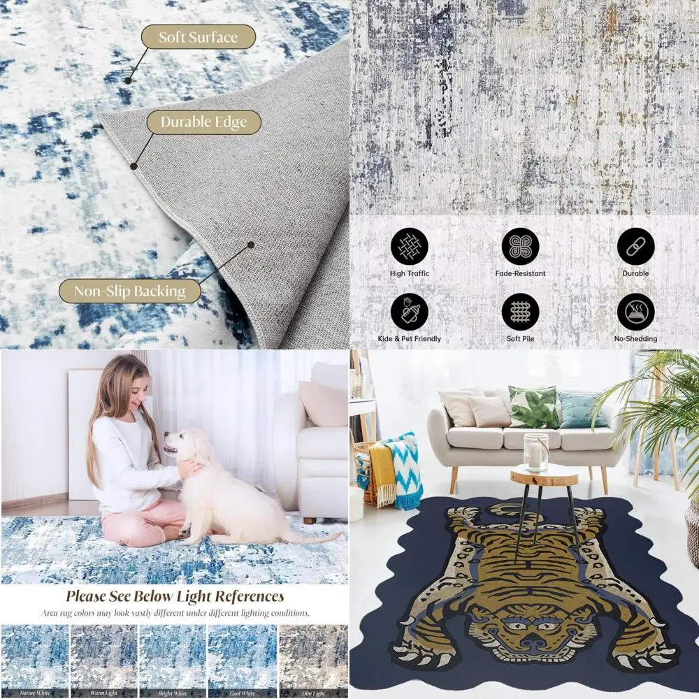 Navy Blue Tiger Print Area Rug, 10x18, Suitable For Living Room, Bedroom, Office, And Kitchen
Navy Blue Tiger Print Area Rug, 10x18, Suitable For Living Room, Bedroom, Office, And Kitchen