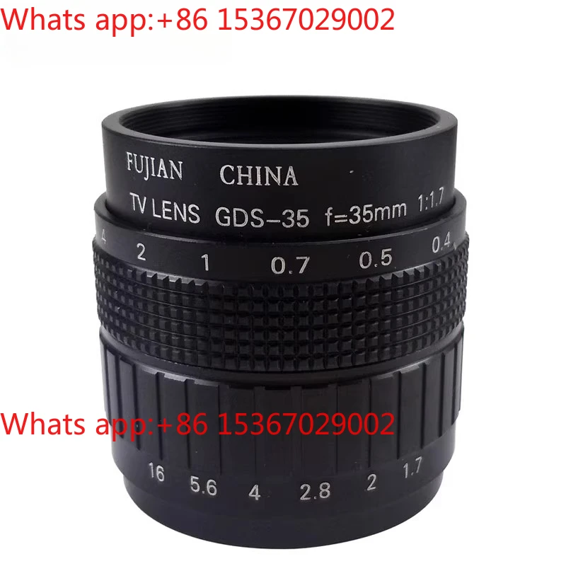 High definition industrial camera fixed focus lens, manual aperture C port 5 million pixel 25mm 35mm 50mm
High definition industrial camera fixed focus lens, manual aperture C port 5 million pixel 25mm 35mm 50mm