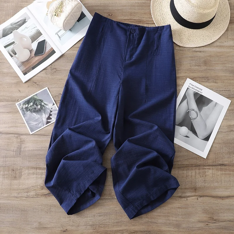 High Waist Loose Fit Casual Pants plus Size Summer Thin Wide Leg Pants Women's Fashion Comfortable Breathable Cotton Linen
High Waist Loose Fit Casual Pants plus Size Summer Thin Wide Leg Pants Women's Fashion Comfortable Breathable Cotton Linen