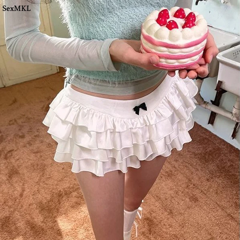 Bow Sweet A-Line Skirts Women Summer Sexy Slim Low Waist Casual Mini Skirts Y2K Clothes Fashion Streetwear Lolita White Skirts
Bow Sweet A-Line Skirts Women Summer Sexy Slim Low Waist Casual Mini Skirts Y2K Clothes Fashion Streetwear Lolita White Skirts