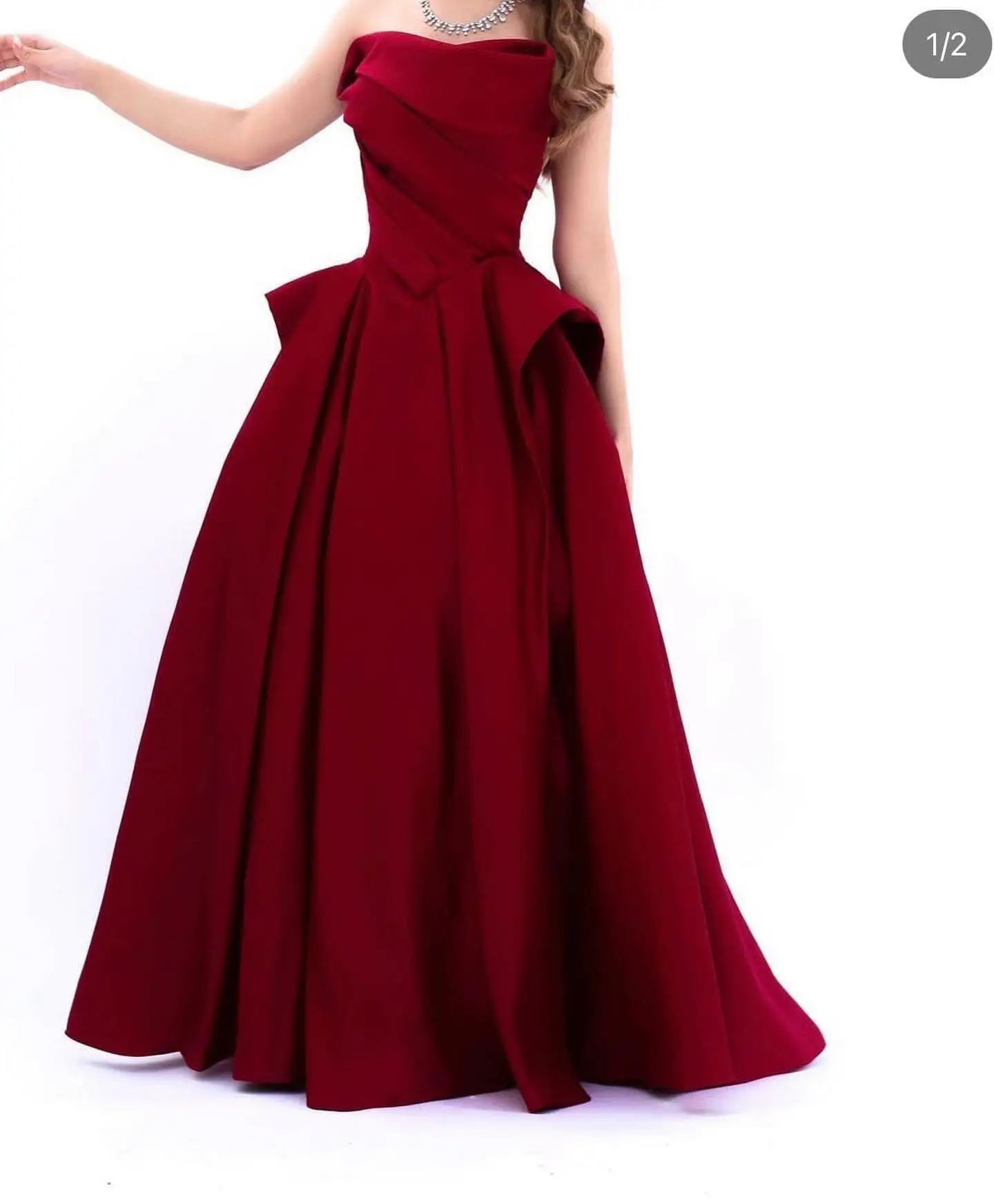 Noble Red A-Line Strapless Prom Dress Floor-Length With Short Sleeves Evening Summer Party Dress For Women2023
Noble Red A-Line Strapless Prom Dress Floor-Length With Short Sleeves Evening Summer Party Dress For Women2023