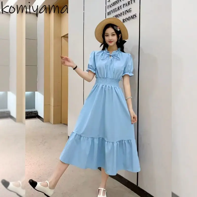 Lace-up Bow Vestidos Short Puff Sleeve Dress 2025 Summer Korean Style Dresses Holiday Vestido Elegant Solid Ropa Mujer
Lace-up Bow Vestidos Short Puff Sleeve Dress 2025 Summer Korean Style Dresses Holiday Vestido Elegant Solid Ropa Mujer