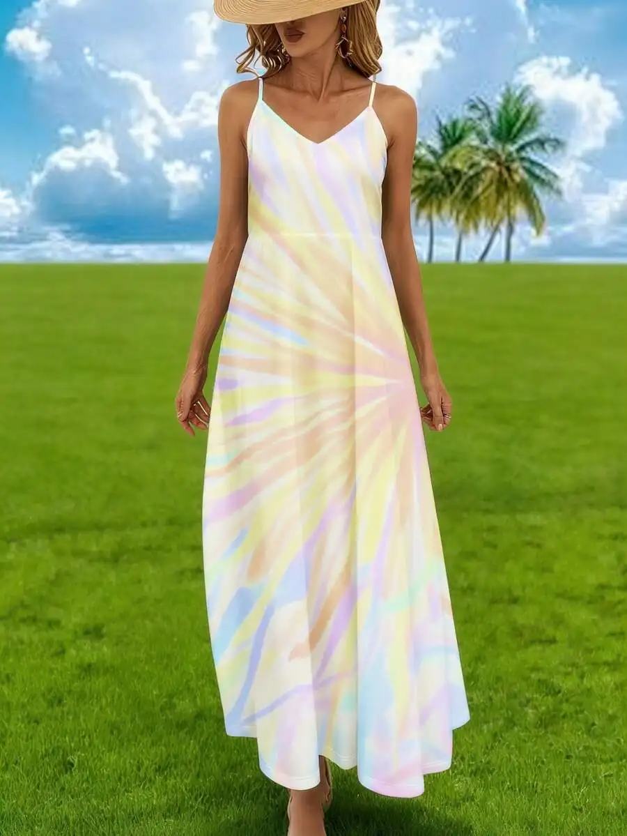 Pastel Tie Dye Maxi Dress Summer Beach Vacation Outfit
Pastel Tie Dye Maxi Dress Summer Beach Vacation Outfit