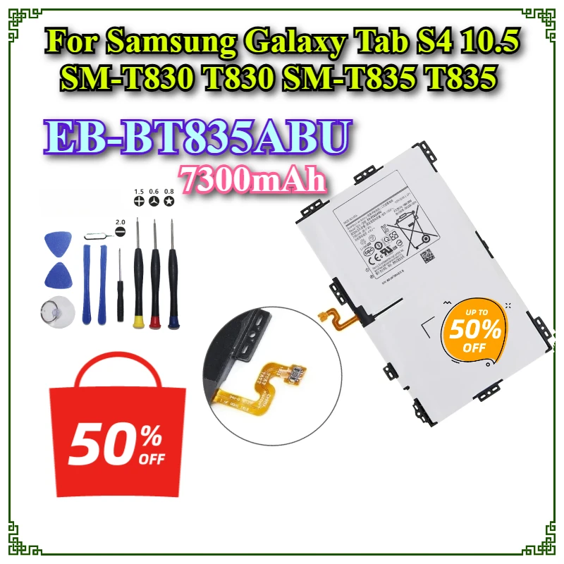 EB-BT835ABU 7300 мАч Совершенно новый сменный аккумулятор для планшета Samsung Galaxy Tab S4 10,5 SM-T830 T830 SM-T835 T835 + инструменты
EB-BT835ABU 7300 мАч Совершенно новый сменный аккумулятор для планшета Samsung Galaxy Tab S4 10,5 SM-T830 T830 SM-T835 T835 + инструменты