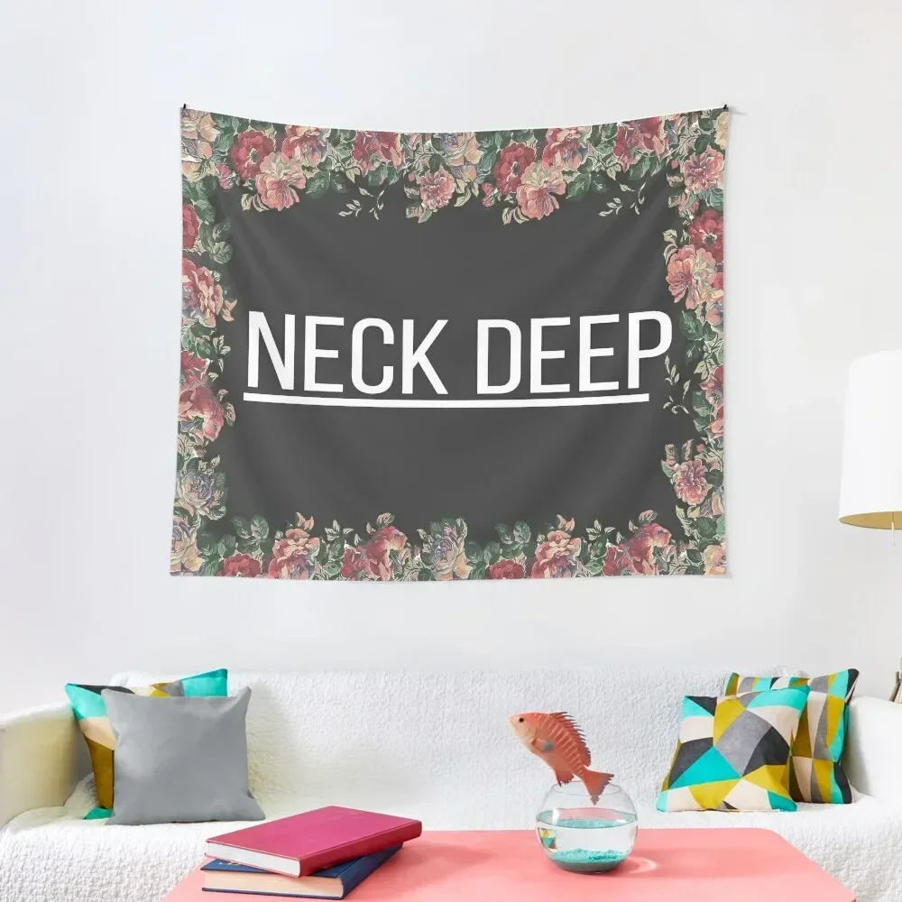 Neck Deep Floral Flag Tapestry Room Decoration Korean Style Wall Deco Tapestry 
Neck Deep Floral Flag Tapestry Room Decoration Korean Style Wall Deco Tapestry