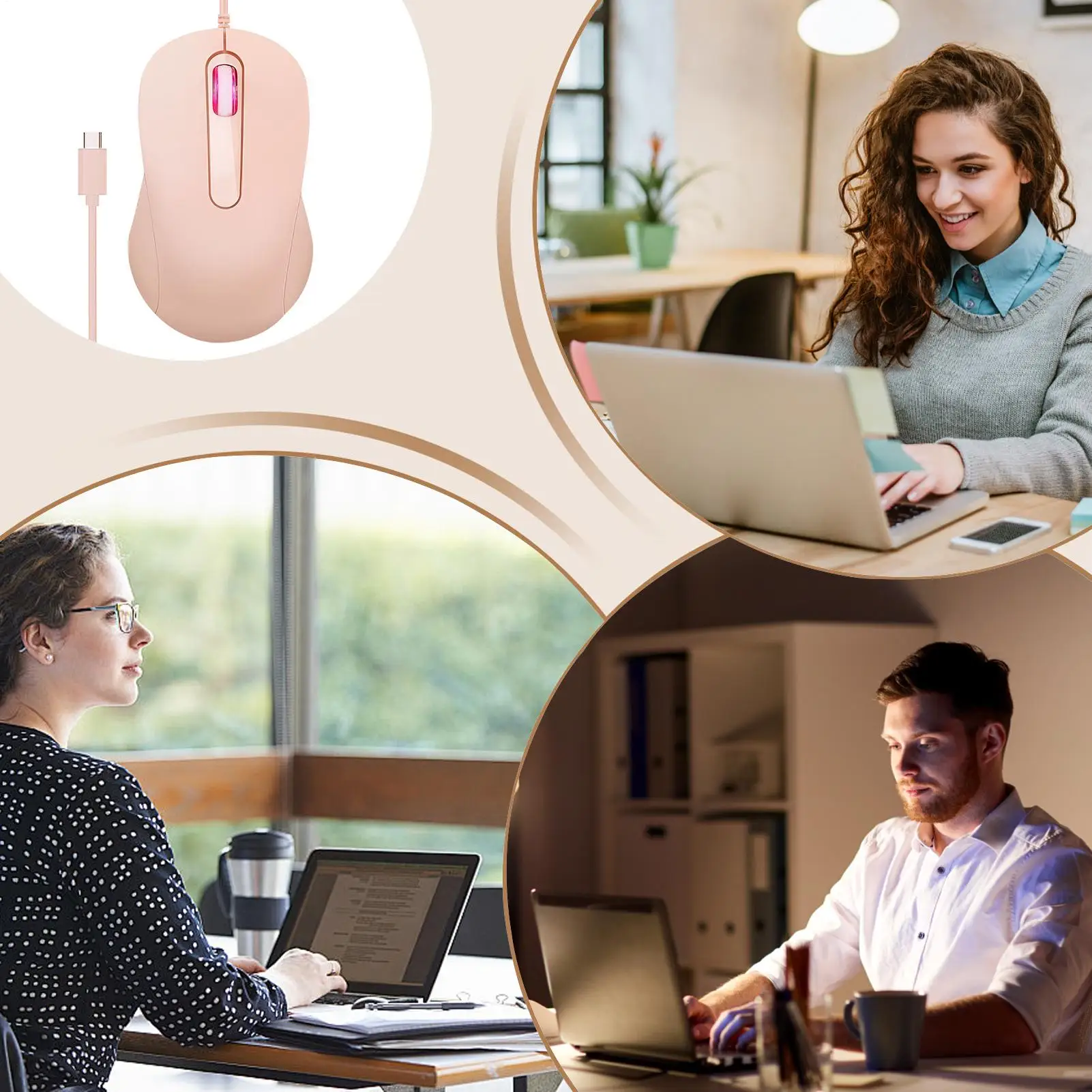 Проводные мыши Type-C Проводные USB-мыши 1000 точек на дюйм Plug-And-Play Бесшумные противоскользящие мыши для ПК, ноутбука Эргономичные игровые мыши
Проводные мыши Type-C Проводные USB-мыши 1000 точек на дюйм Plug-And-Play Бесшумные противоскользящие мыши для ПК, ноутбука Эргономичные игровые мыши