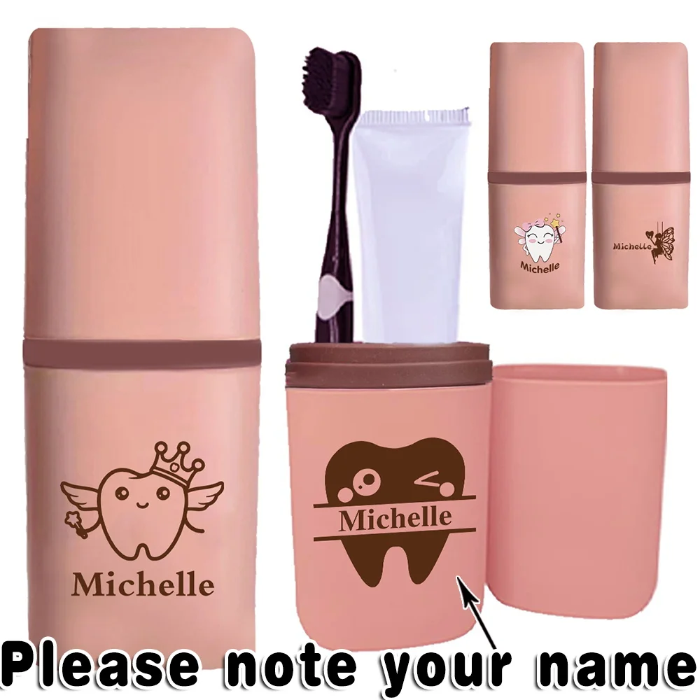Customized Name Detachable Toothbrush Box Organizer Travel Mouthwash Cup Portable Toothpaste Case for Comb Shaver Storage Travel
Customized Name Detachable Toothbrush Box Organizer Travel Mouthwash Cup Portable Toothpaste Case for Comb Shaver Storage Travel