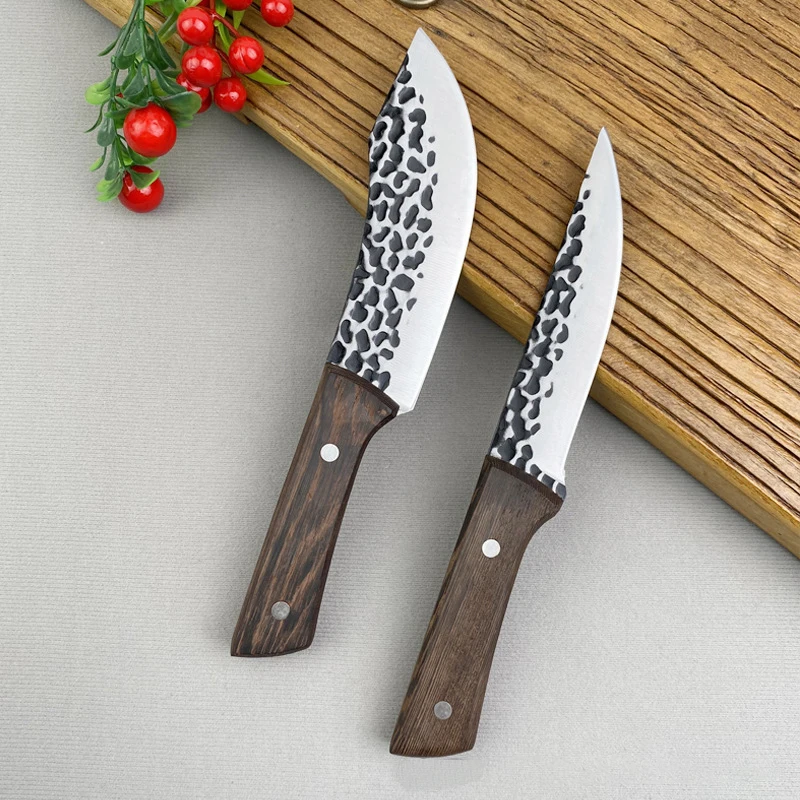 Hand-Forged Kitchen Knife for Home Use Wood Handle Suitable for Cutting Vegetables Meat Fruits - Chef's Cutting Tool
Hand-Forged Kitchen Knife for Home Use Wood Handle Suitable for Cutting Vegetables Meat Fruits - Chef's Cutting Tool