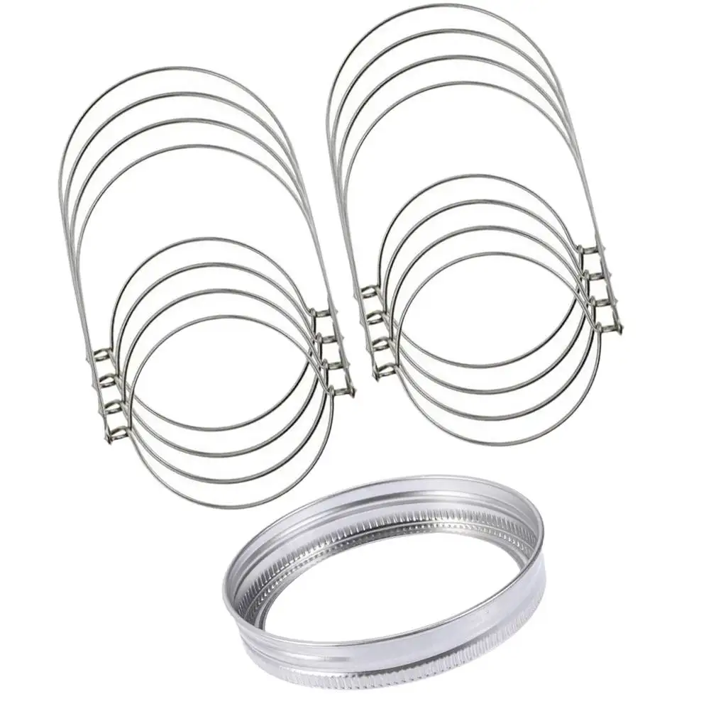 24 Pcs Jar Handles Canning Lids Rings Accessories Storage Regular Mouth Tinplate Elastic Recovery Outdoor DIY Decor
24 Pcs Jar Handles Canning Lids Rings Accessories Storage Regular Mouth Tinplate Elastic Recovery Outdoor DIY Decor