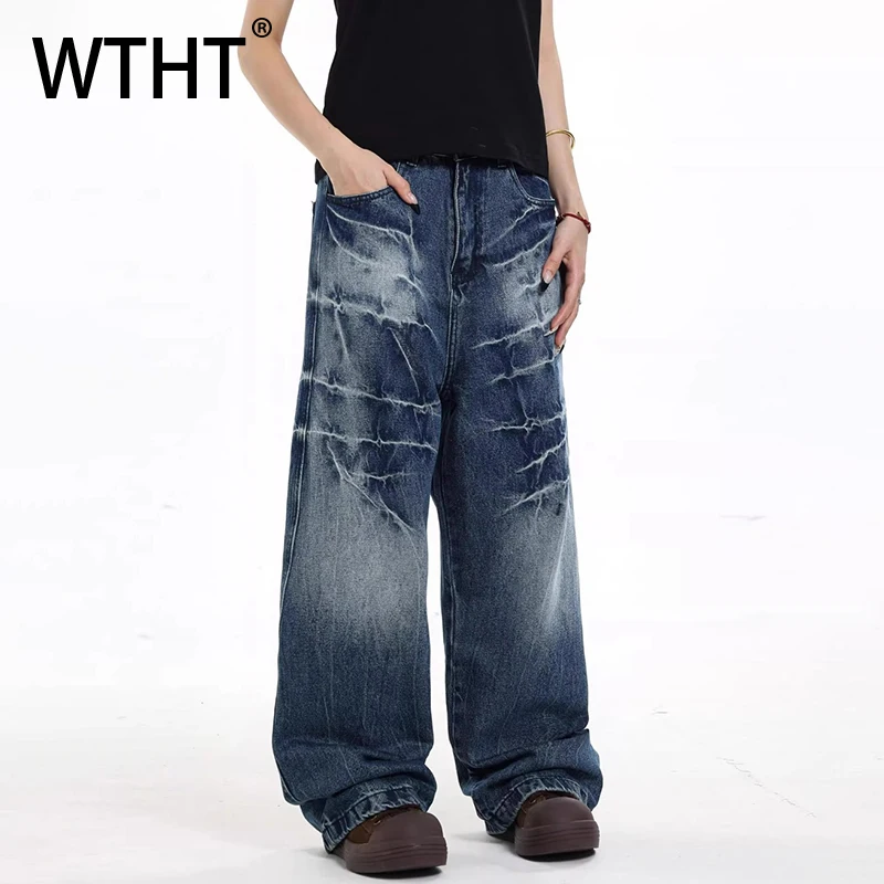 WTHT Vintage Men's Gradient Lightning Pattern Do Old Denim Pants Fashion American Style Wide Leg Jeans Male 2025 Summer 2A1114
WTHT Vintage Men's Gradient Lightning Pattern Do Old Denim Pants Fashion American Style Wide Leg Jeans Male 2025 Summer 2A1114