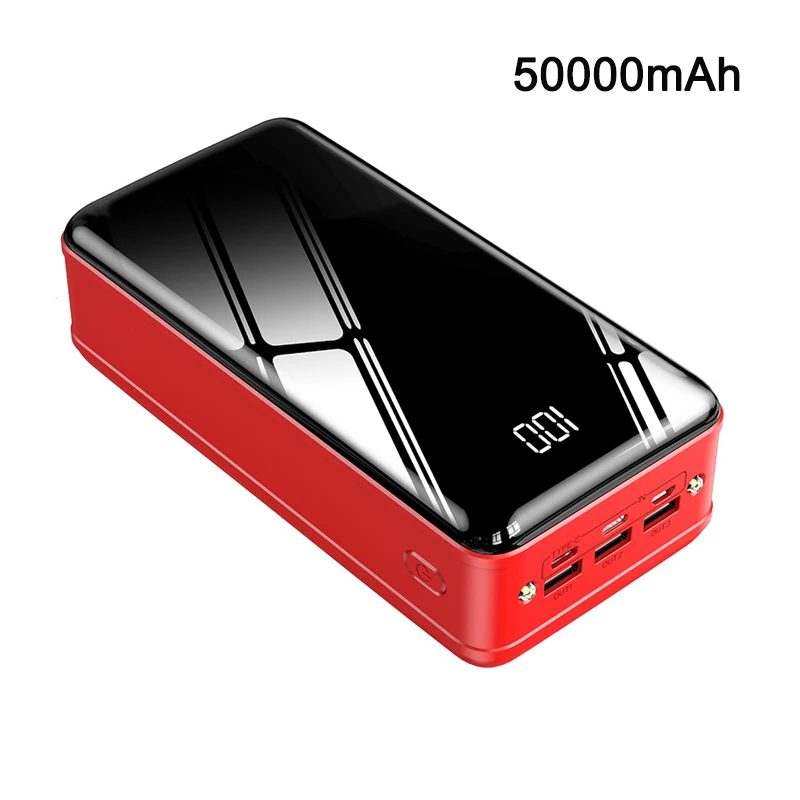 Portable Power Bank With LED Light External Battery Charger Powerbank for iPhone 14 13 Xiaomi Samsung Huawei 50000mAh Power Bank
Portable Power Bank With LED Light External Battery Charger Powerbank for iPhone 14 13 Xiaomi Samsung Huawei 50000mAh Power Bank