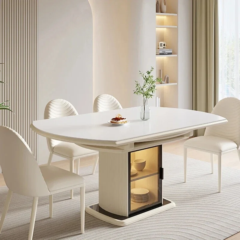 Round Design Dining Table Nordic Minimalist Living Room Luxury Dining Table Japanese White Mesa De Comedor Home Furniture
Round Design Dining Table Nordic Minimalist Living Room Luxury Dining Table Japanese White Mesa De Comedor Home Furniture