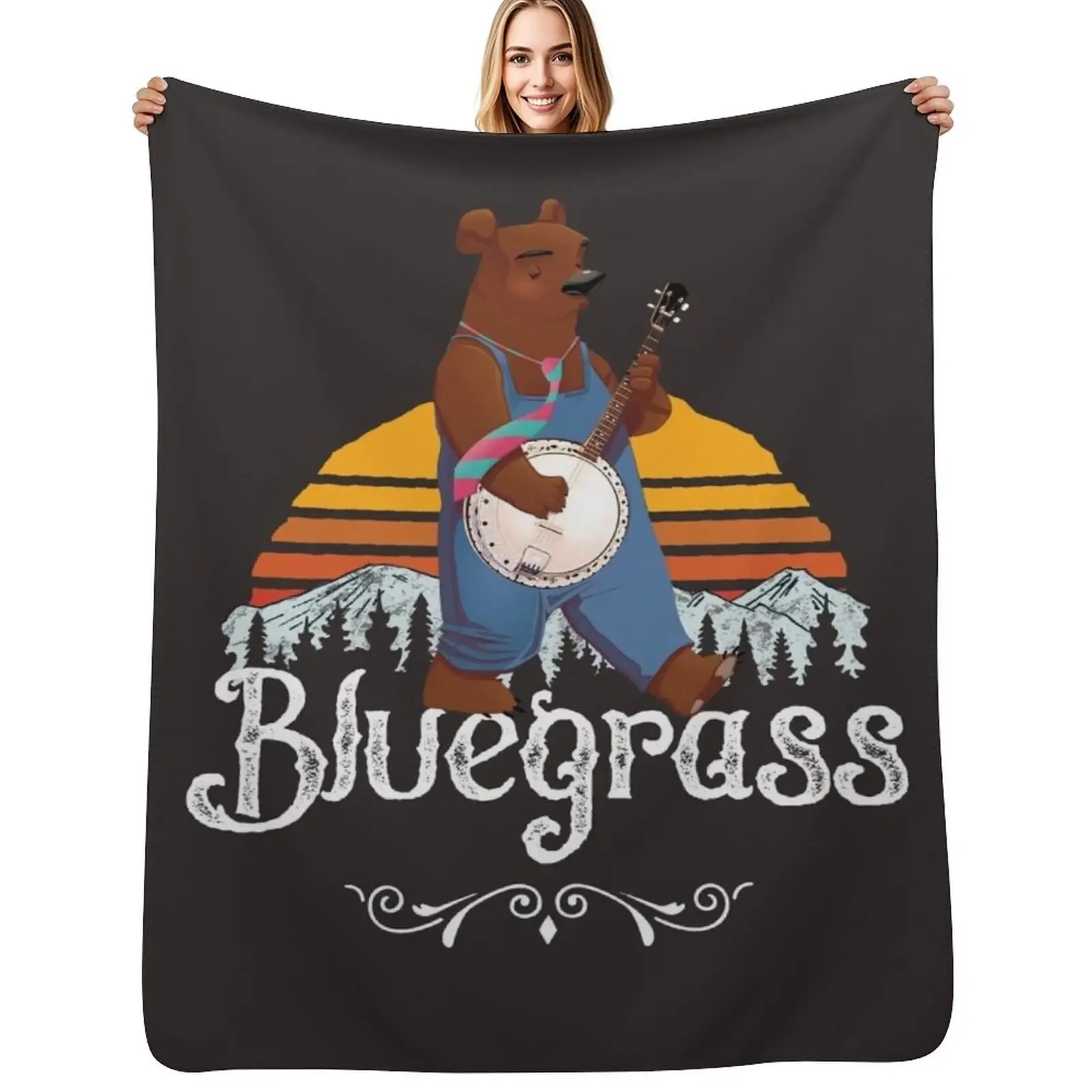 Bluegrass 5 String Banjo Gift Throw Blanket Retros Custom Luxury St warm winter Blanket
Bluegrass 5 String Banjo Gift Throw Blanket Retros Custom Luxury St warm winter Blanket
