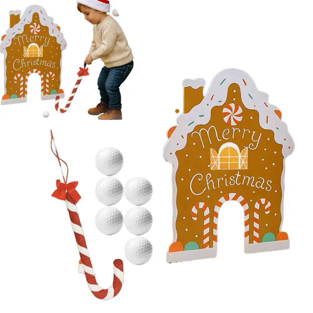 Рождественская игра для гольфа, конфетная палочка, мяч, пряничный домик, цель, пряничный игровой набор для гольфа, забавный игровой набор для праздника, украшения для дома и комнаты
Рождественская игра для гольфа, конфетная палочка, мяч, пряничный домик, цель, пряничный игровой набор для гольфа, забавный игровой набор для праздника, украшения для дома и комнаты