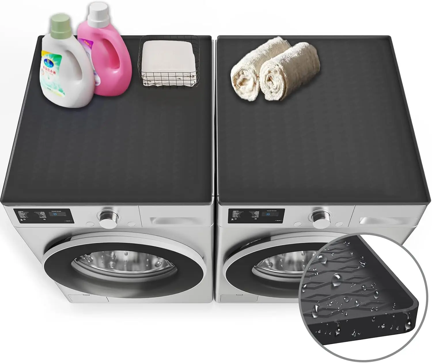 The top cover of the washing machine is available in various colors, providing dust and stain protection and is easy to clean.
The top cover of the washing machine is available in various colors, providing dust and stain protection and is easy to clean.