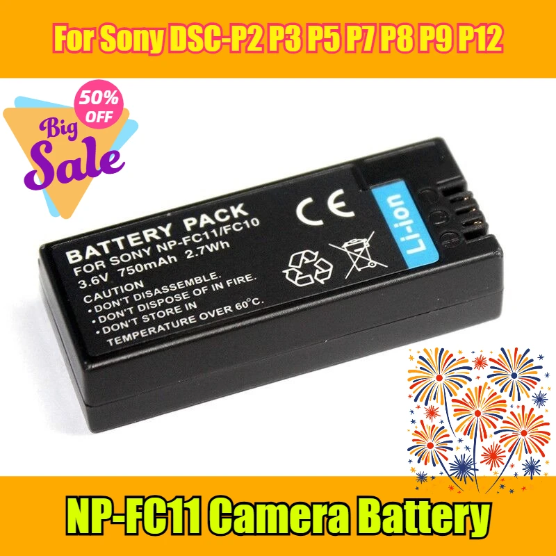 NP-FC11 Аккумулятор для камеры 3,6 В 750 мАч для Sony DSC-P2 P3 P5 P7 P8 P9 P12, включает зарядное устройство
NP-FC11 Аккумулятор для камеры 3,6 В 750 мАч для Sony DSC-P2 P3 P5 P7 P8 P9 P12, включает зарядное устройство