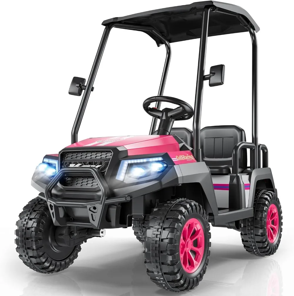 R9 24V Kids Golf Cart, 4 Seats, Kids Electric Car w/Remote Control, Detachable Awning, Spring Suspension,
R9 24V Kids Golf Cart, 4 Seats, Kids Electric Car w/Remote Control, Detachable Awning, Spring Suspension,