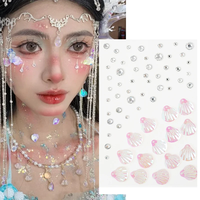 Waterproof Disposable Tattoo Stickers Face Jewelry Crystal Mermaid Diamond Pearl DIY Eyes Body Makeup Decorations Rhinestones
Waterproof Disposable Tattoo Stickers Face Jewelry Crystal Mermaid Diamond Pearl DIY Eyes Body Makeup Decorations Rhinestones