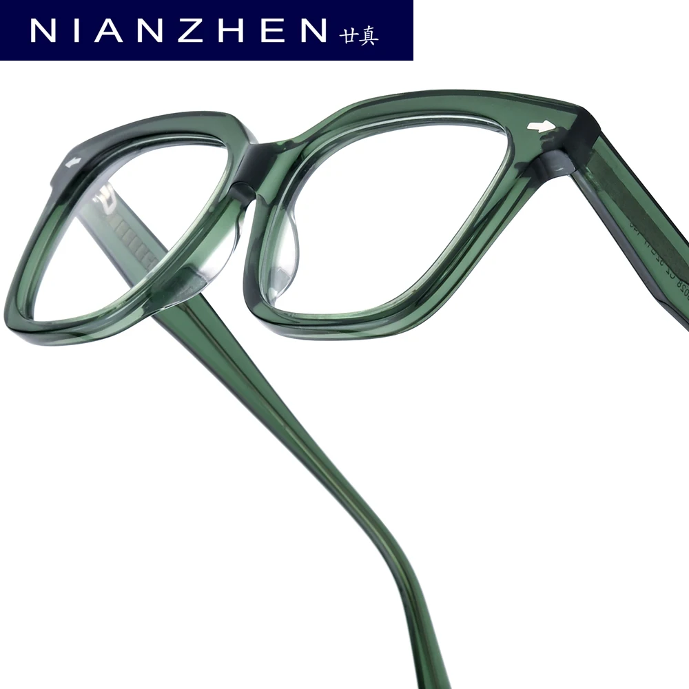 NIANZHEN Acetate Eyeglasses Frame Men New Square Brand Design Glasses Women Retro Vintage Eyewear Japanese Spectacles 88028
NIANZHEN Acetate Eyeglasses Frame Men New Square Brand Design Glasses Women Retro Vintage Eyewear Japanese Spectacles 88028