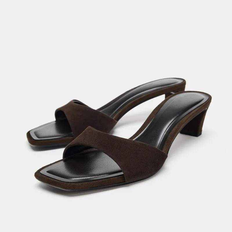 New Summer Thick Heel Women Slippers Fashion Square Open Toe Dress Slides Ladies Elegant Slip On Party Dress Daily Sandalias
New Summer Thick Heel Women Slippers Fashion Square Open Toe Dress Slides Ladies Elegant Slip On Party Dress Daily Sandalias
