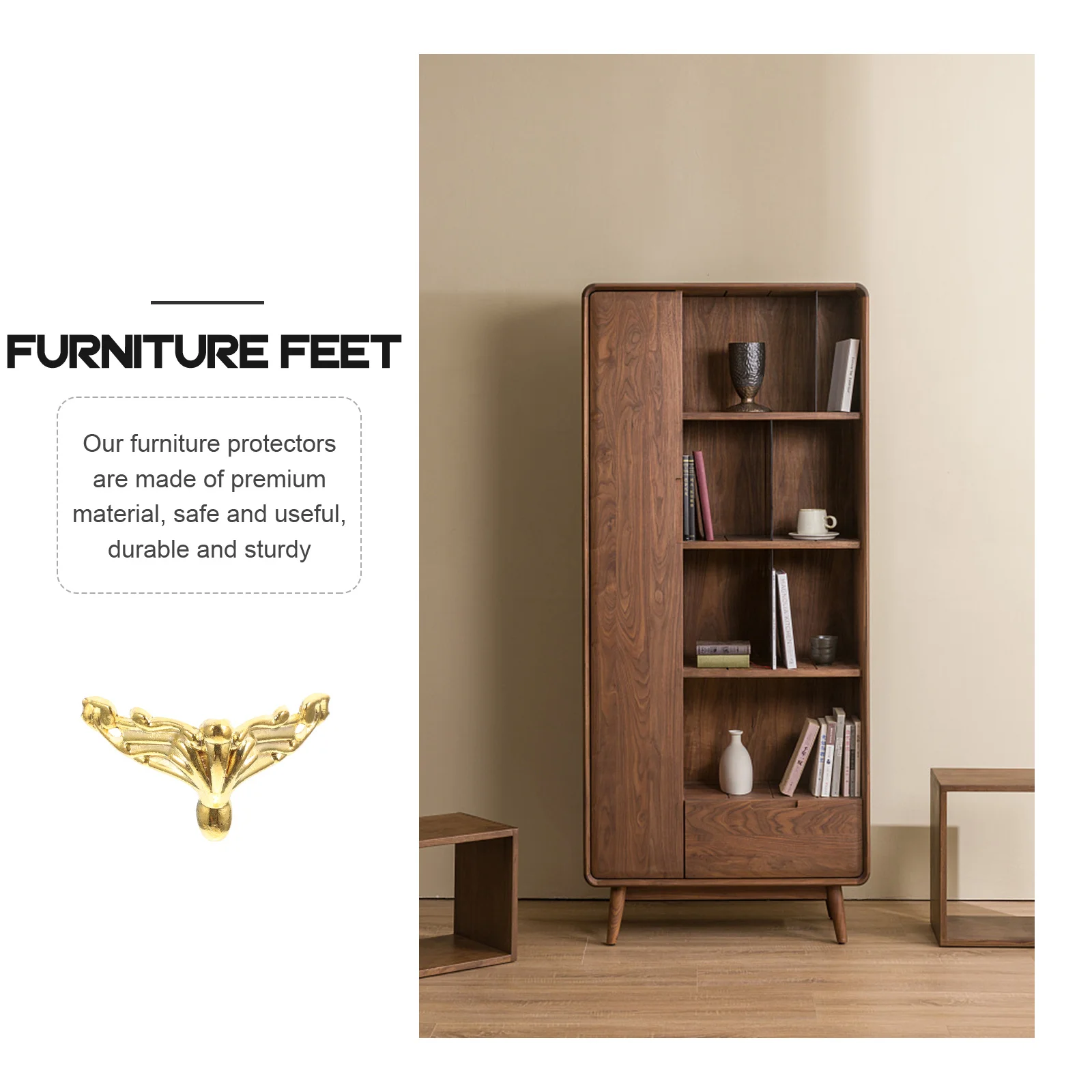 8pcs Bronze Corner Guards For Furniture Feet Flexible Durable Chair Leg Protectors Square Table Floor Caps Anti-Slip
8pcs Bronze Corner Guards For Furniture Feet Flexible Durable Chair Leg Protectors Square Table Floor Caps Anti-Slip