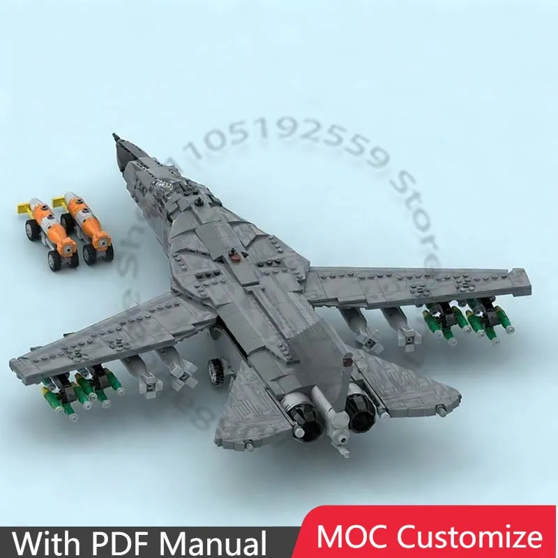 2040 PCS War series F-111 Aardvark MOC Customize Modular Building Block Model Technology Design Simple DIY Boy Toy Birthday Gift
2040 PCS War series F-111 Aardvark MOC Customize Modular Building Block Model Technology Design Simple DIY Boy Toy Birthday Gift