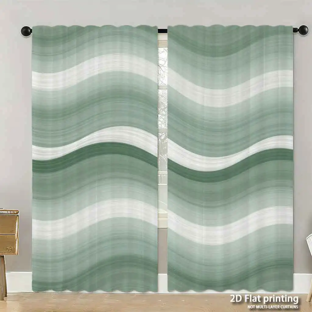 Abstract Wave Green Stripe Curtains Modern Drapes Window Curtains Home Decoration Living Room Bedroom Window Treatment
Abstract Wave Green Stripe Curtains Modern Drapes Window Curtains Home Decoration Living Room Bedroom Window Treatment