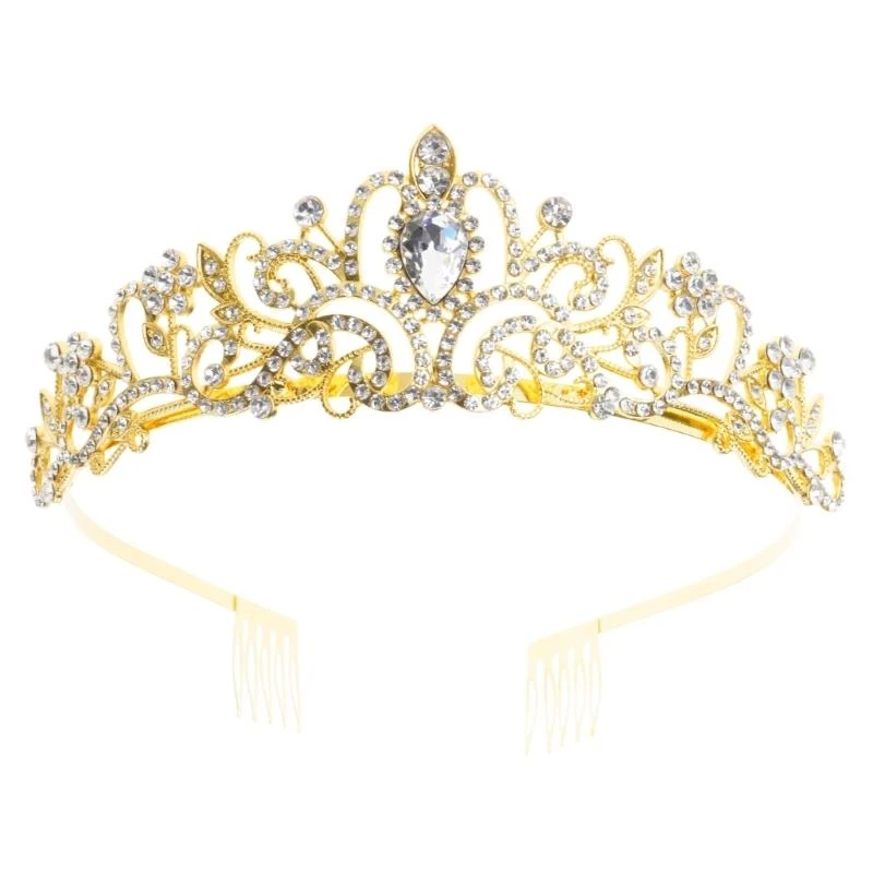652F Elegant Crystal Tiaras Crowns for Weddings Prom Birthday Parties Baroque Headbands with Rhinestones for Formal Occasion
652F Elegant Crystal Tiaras Crowns for Weddings Prom Birthday Parties Baroque Headbands with Rhinestones for Formal Occasion