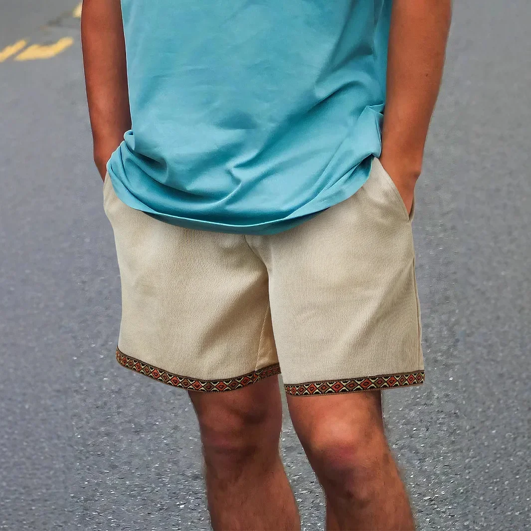 Vintage Beach Leisure Men's Shorts, High Quality Corduroy Home Outdoor Shorts, Fashionable Street Men's Shorts Male Sweatpants
Vintage Beach Leisure Men's Shorts, High Quality Corduroy Home Outdoor Shorts, Fashionable Street Men's Shorts Male Sweatpants