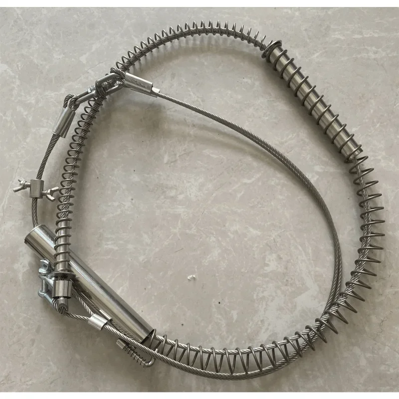 1PC Two Section Double Steel Wire Stronger Spring Replacement With Nuts Wire Rope For the Wild Boar Trap Fox Trap Rabbit Trap
1PC Two Section Double Steel Wire Stronger Spring Replacement With Nuts Wire Rope For the Wild Boar Trap Fox Trap Rabbit Trap