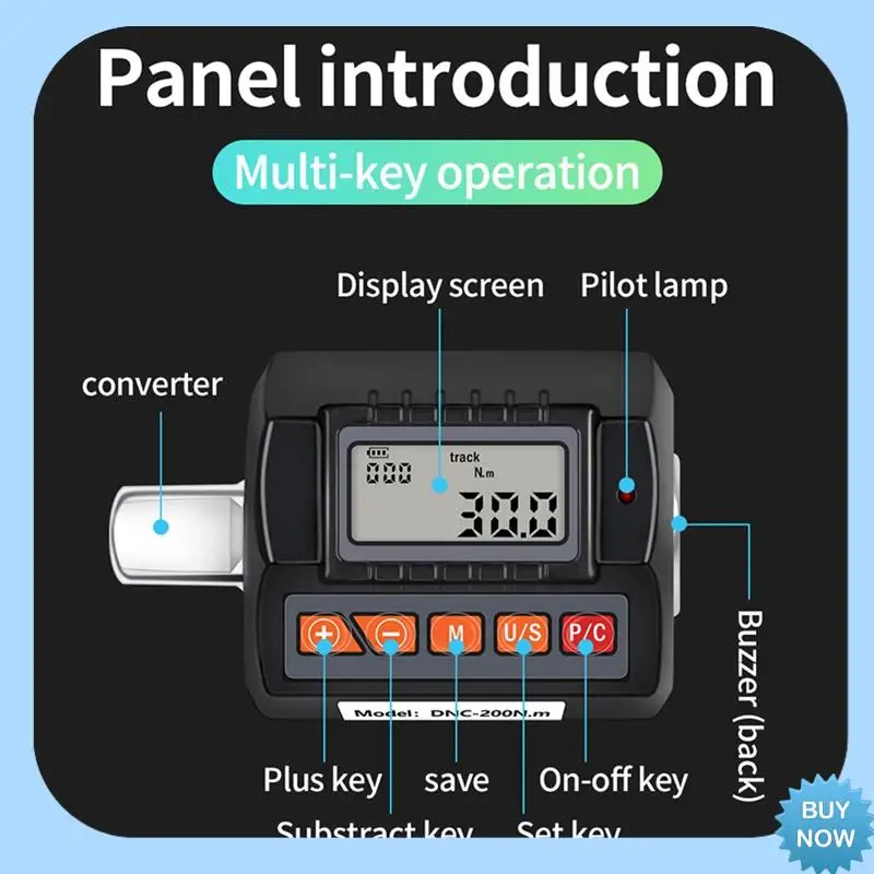 A47Z ANC-200N.M Backlight Digital Display Torque Meter Electronic Wrench Torque Measurement Device For Automobile Bicycle
A47Z ANC-200N.M Backlight Digital Display Torque Meter Electronic Wrench Torque Measurement Device For Automobile Bicycle