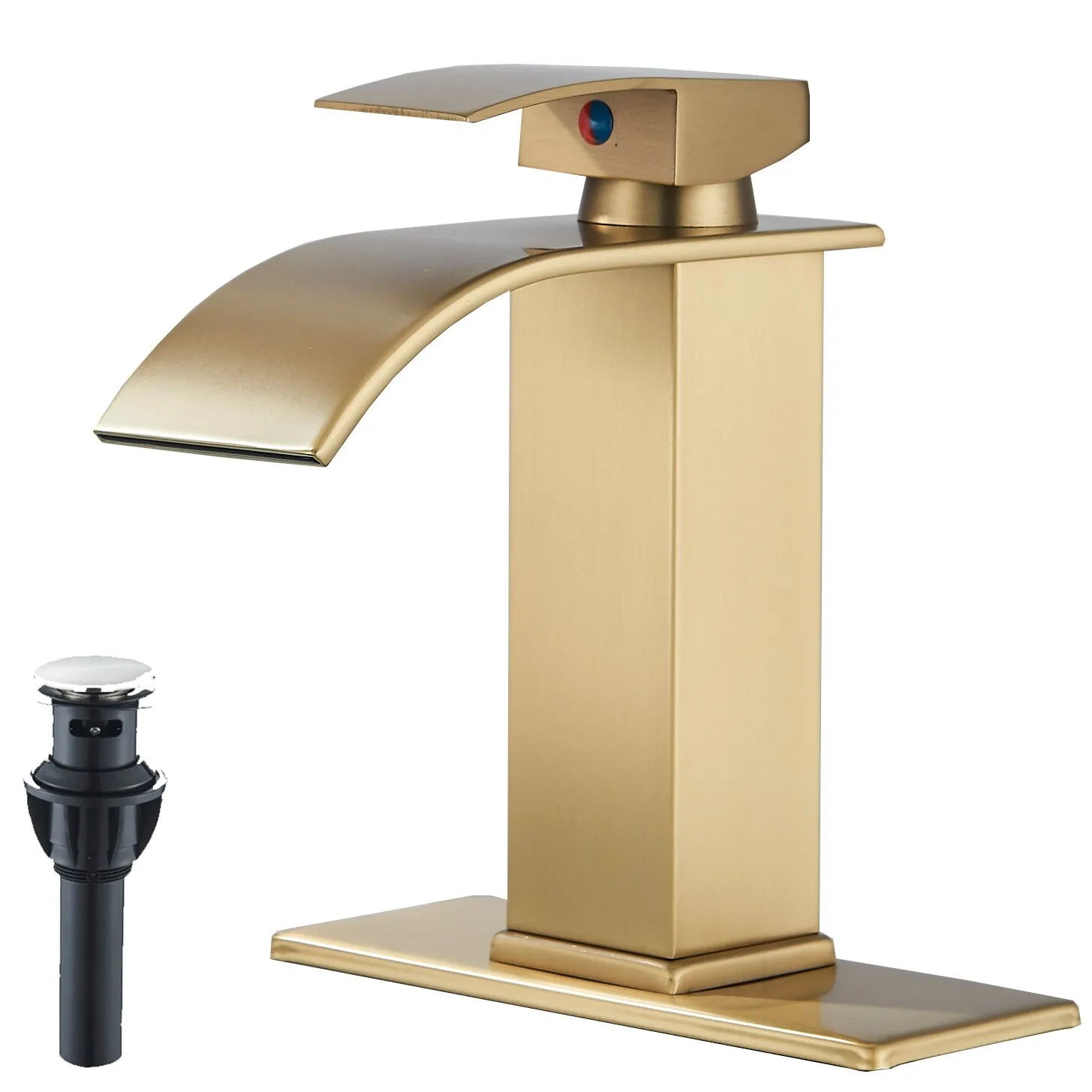 Brushed Gold Bathroom Basin Sink Faucet Waterfall Single Handle 3 Hole Mixer Tap
Brushed Gold Bathroom Basin Sink Faucet Waterfall Single Handle 3 Hole Mixer Tap