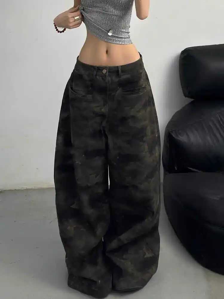 Y2K Autumn Womens Jeans High Waist Baggy Casual Vintage Camouflage Straight Pants Street American Wide Leg Denim Trouser
Y2K Autumn Womens Jeans High Waist Baggy Casual Vintage Camouflage Straight Pants Street American Wide Leg Denim Trouser