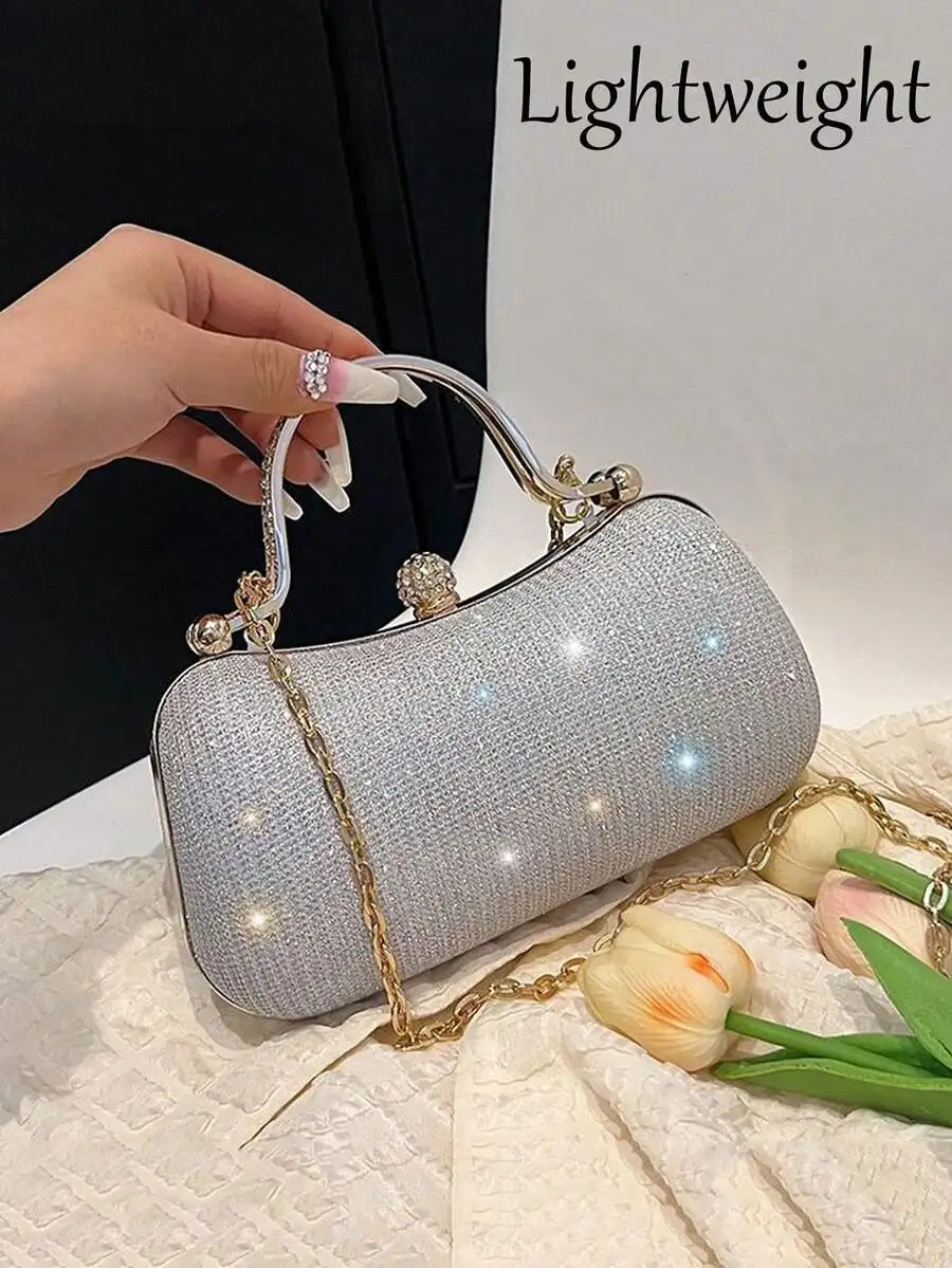 Glitter Rhinestone Box Clutch Evening Bag With Chain Strap For Party Wedding Prom
Glitter Rhinestone Box Clutch Evening Bag With Chain Strap For Party Wedding Prom