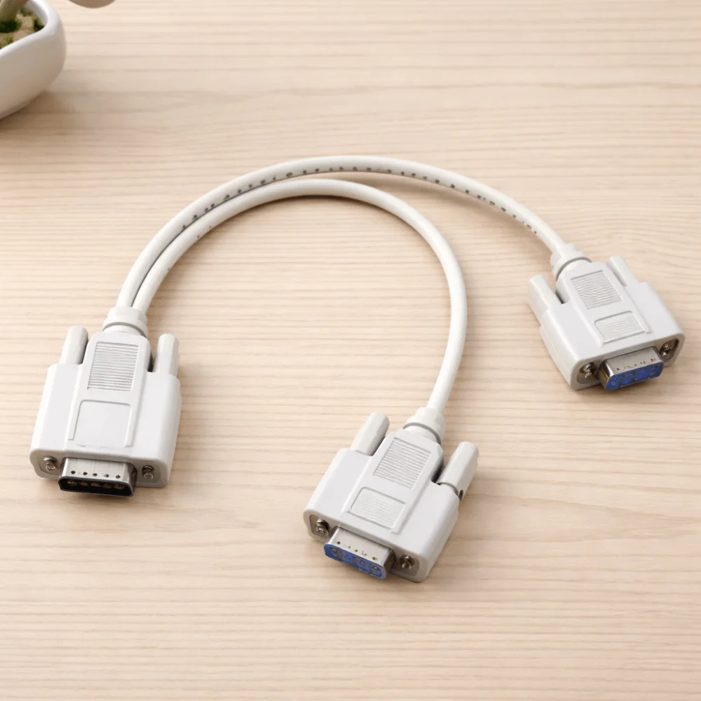 15 PIN VGA Adapter 25cm Length Dual Port SVGA Adapter Splitter Design Male To 2 Female Splitter Cable Display Extension
15 PIN VGA Adapter 25cm Length Dual Port SVGA Adapter Splitter Design Male To 2 Female Splitter Cable Display Extension